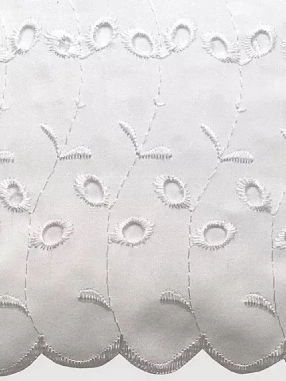 White Cotton Eyelet Queen Size Bed Skirt 16